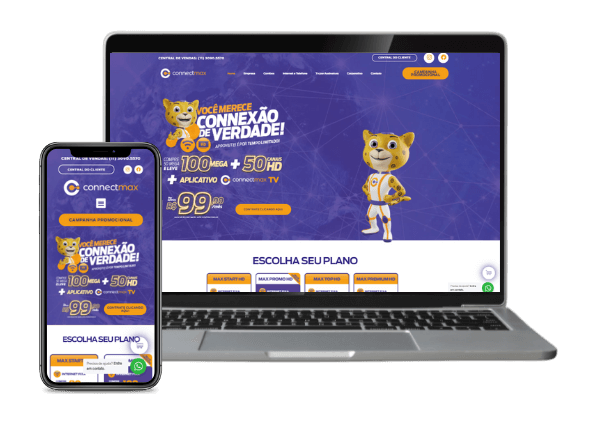 Desenvolvimento de Site para Connect Max
